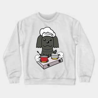 Funny Sheepdog is cooking Crewneck Sweatshirt